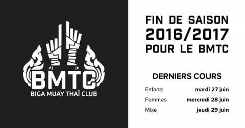 FIN DE SAISON 2016/2017 POUR LE BMTC 