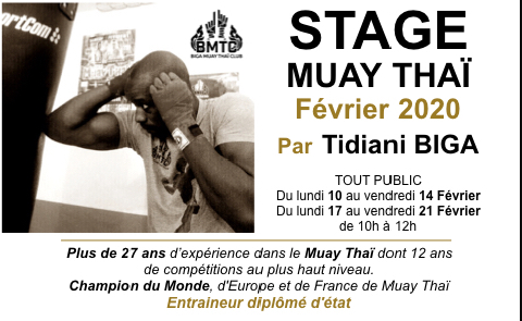 STAGE TECHNIQUE MUAY THAI FÉVRIER 