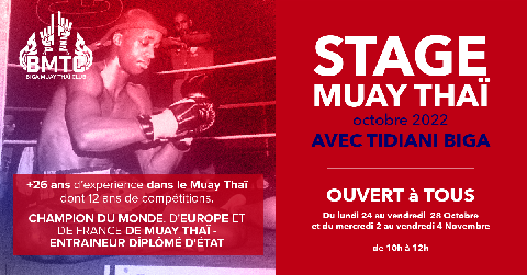 STAGE DE MUAY THAI AVEC BIGA TIDIANI